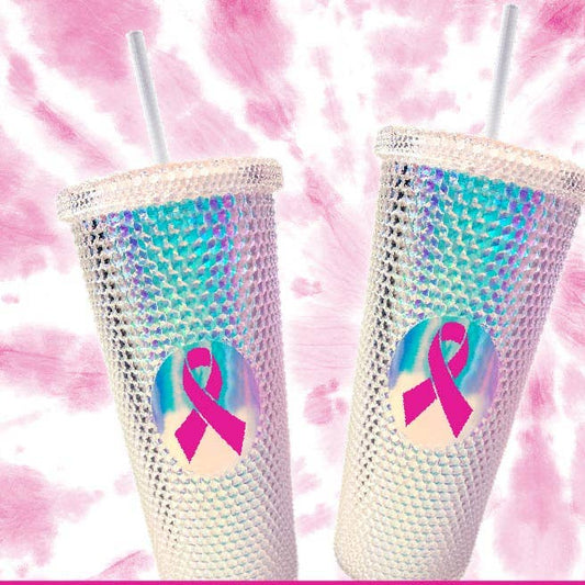 24 oz Tumbler Breast Cancer Awareness Tumbler
