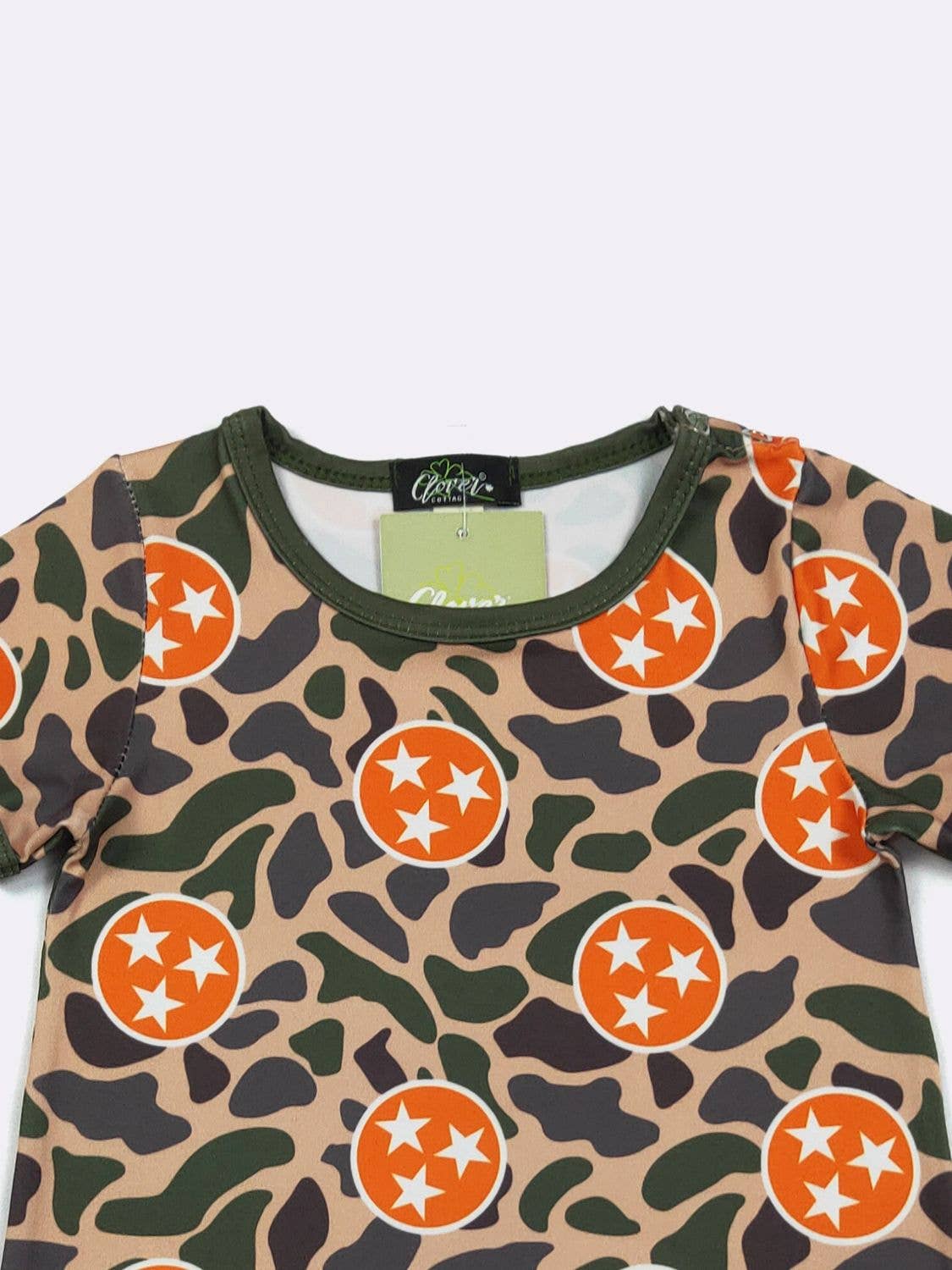 Tri Star Camo Boy Romper