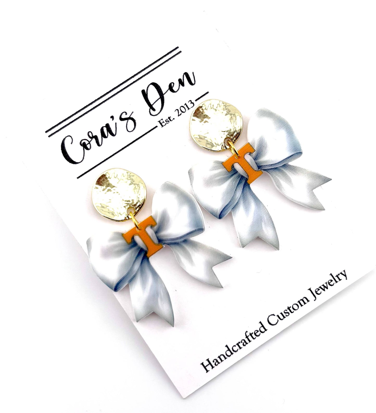 Tennessee Vols Bow Earrings