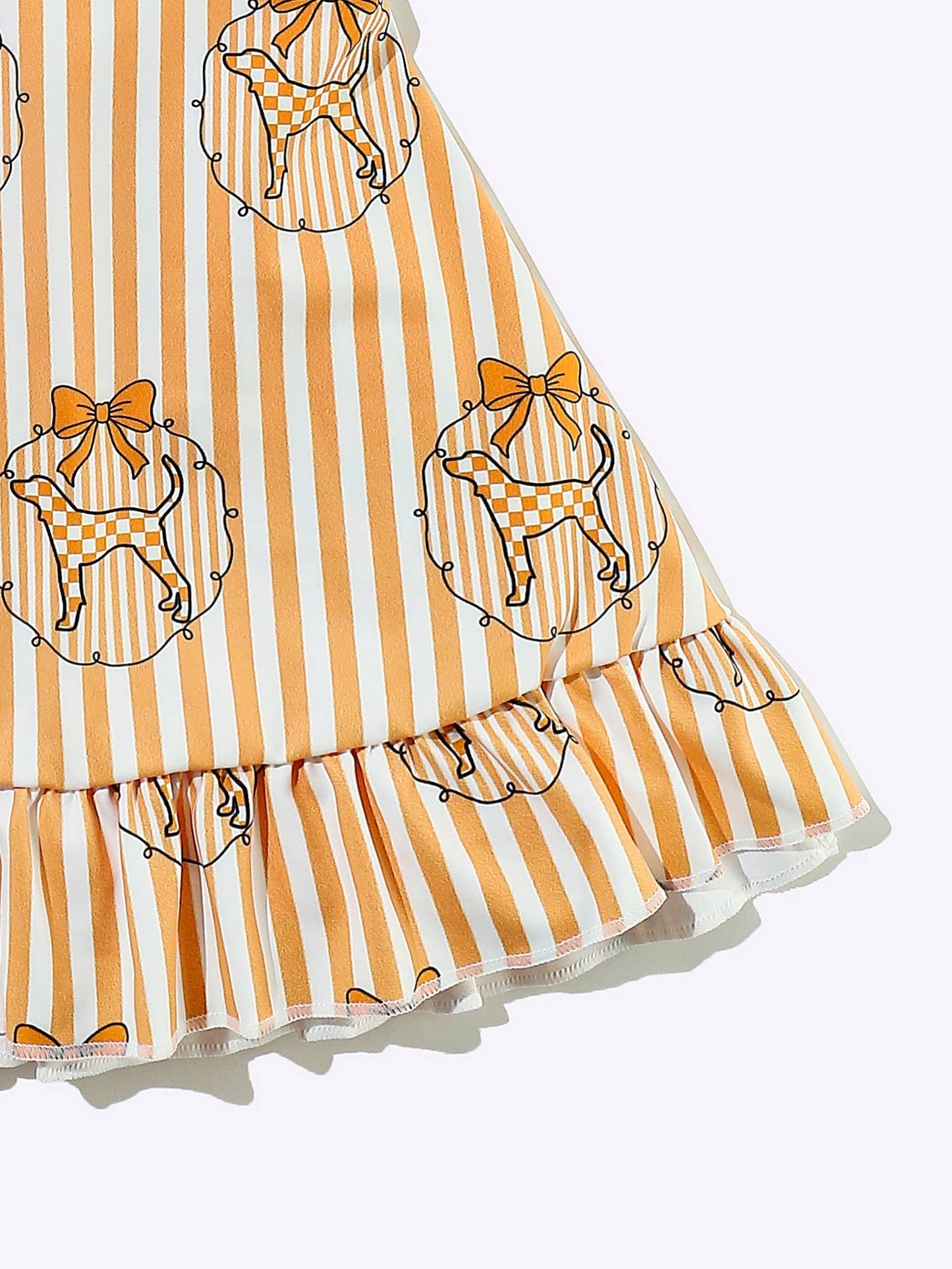 Preppy TN Stripe Athletic Girls Dress
