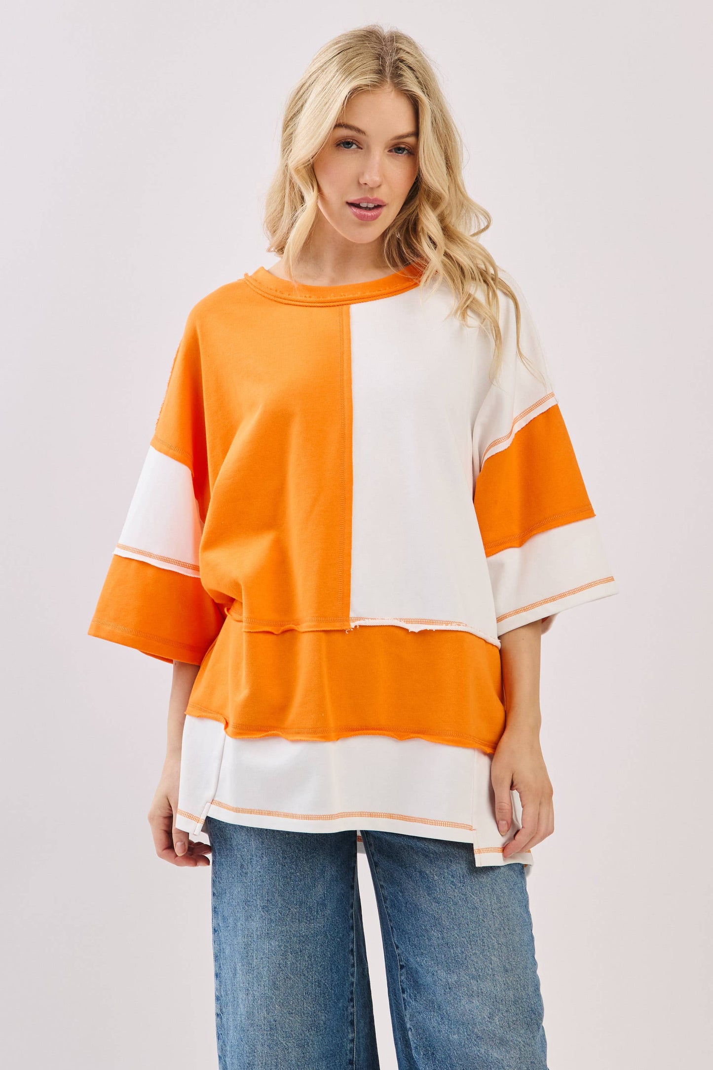 Oversized Color Block Gameday Tee