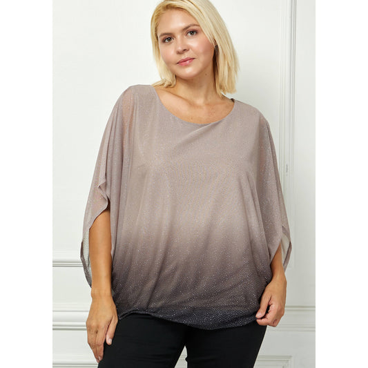 LUMINOUS GRACE DOLMAN BUBBLE BLOUSE
