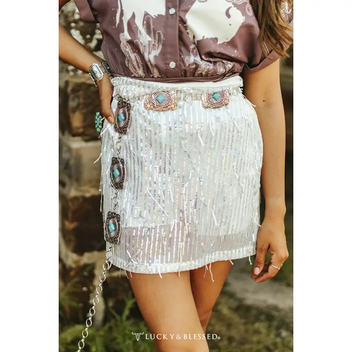 Sequin Fitted Miniskirt