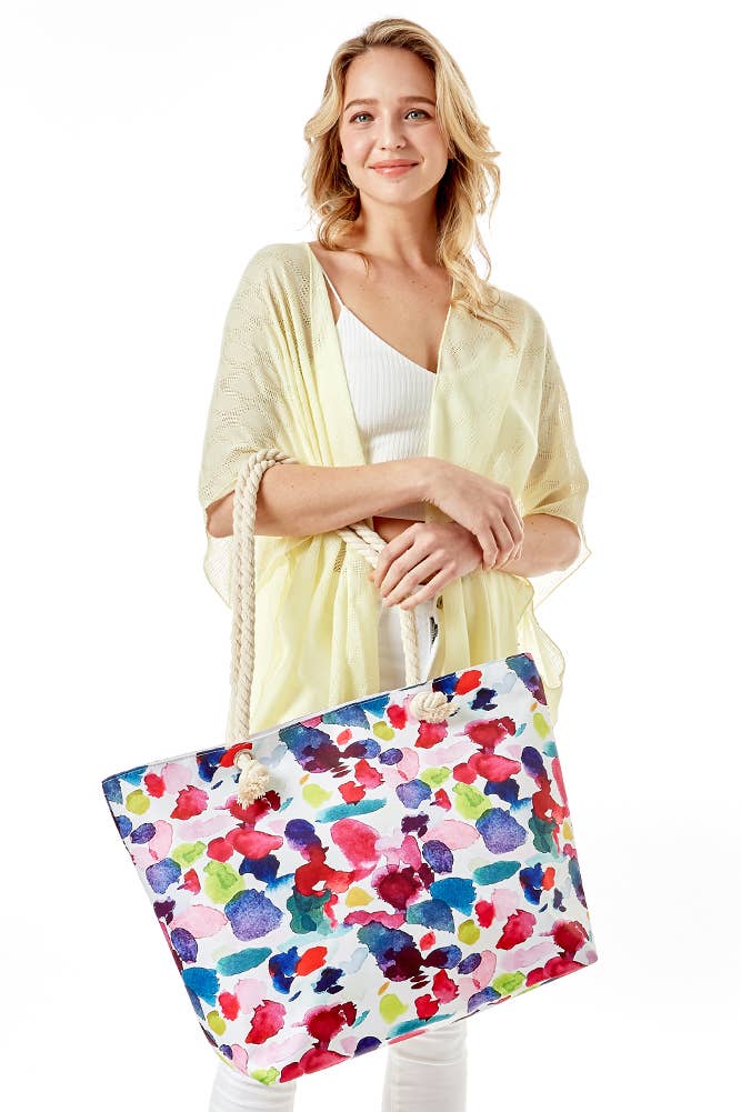 Abstract Watercolor Painting Print Tote Bag