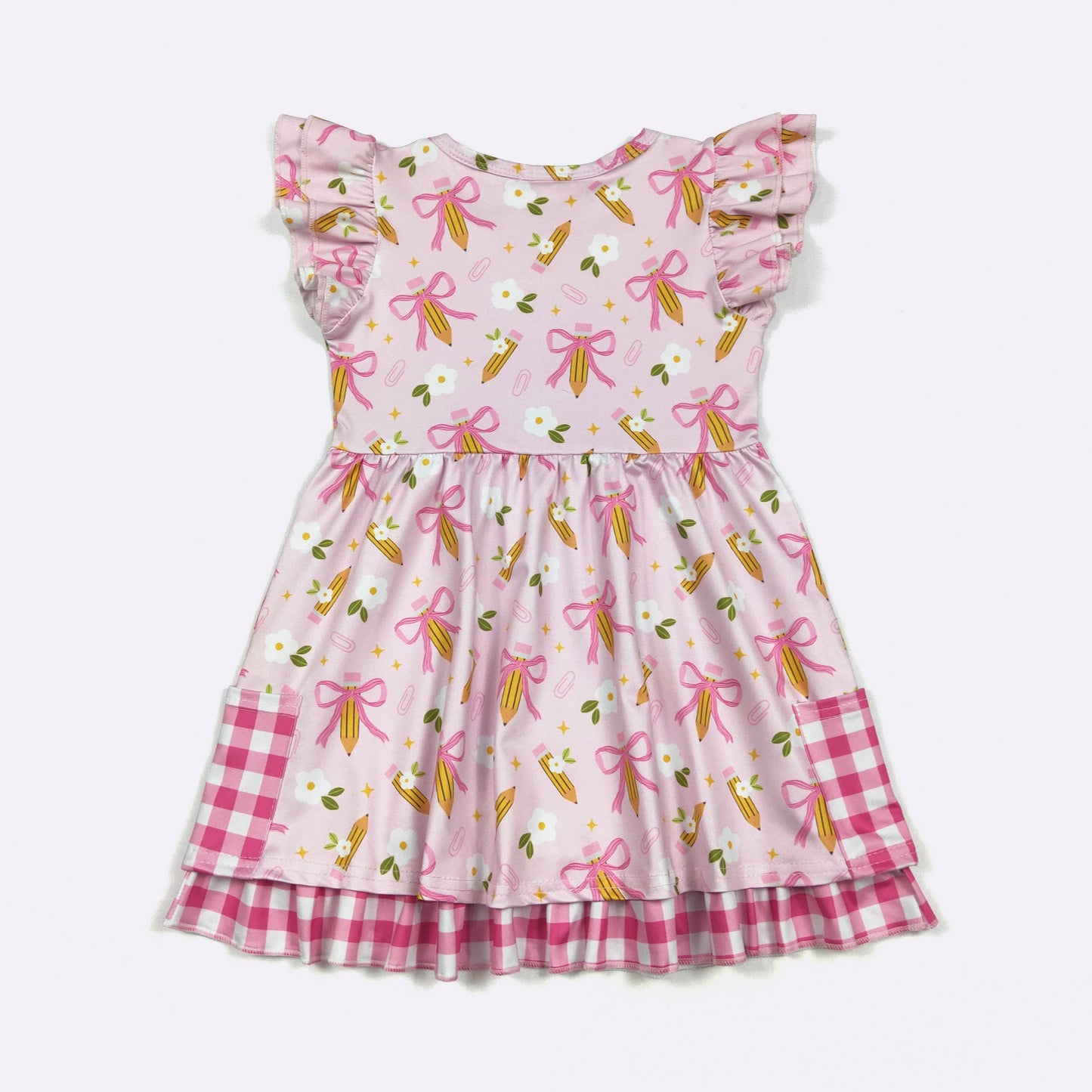 Pink Coquette Pencil Girls Dress
