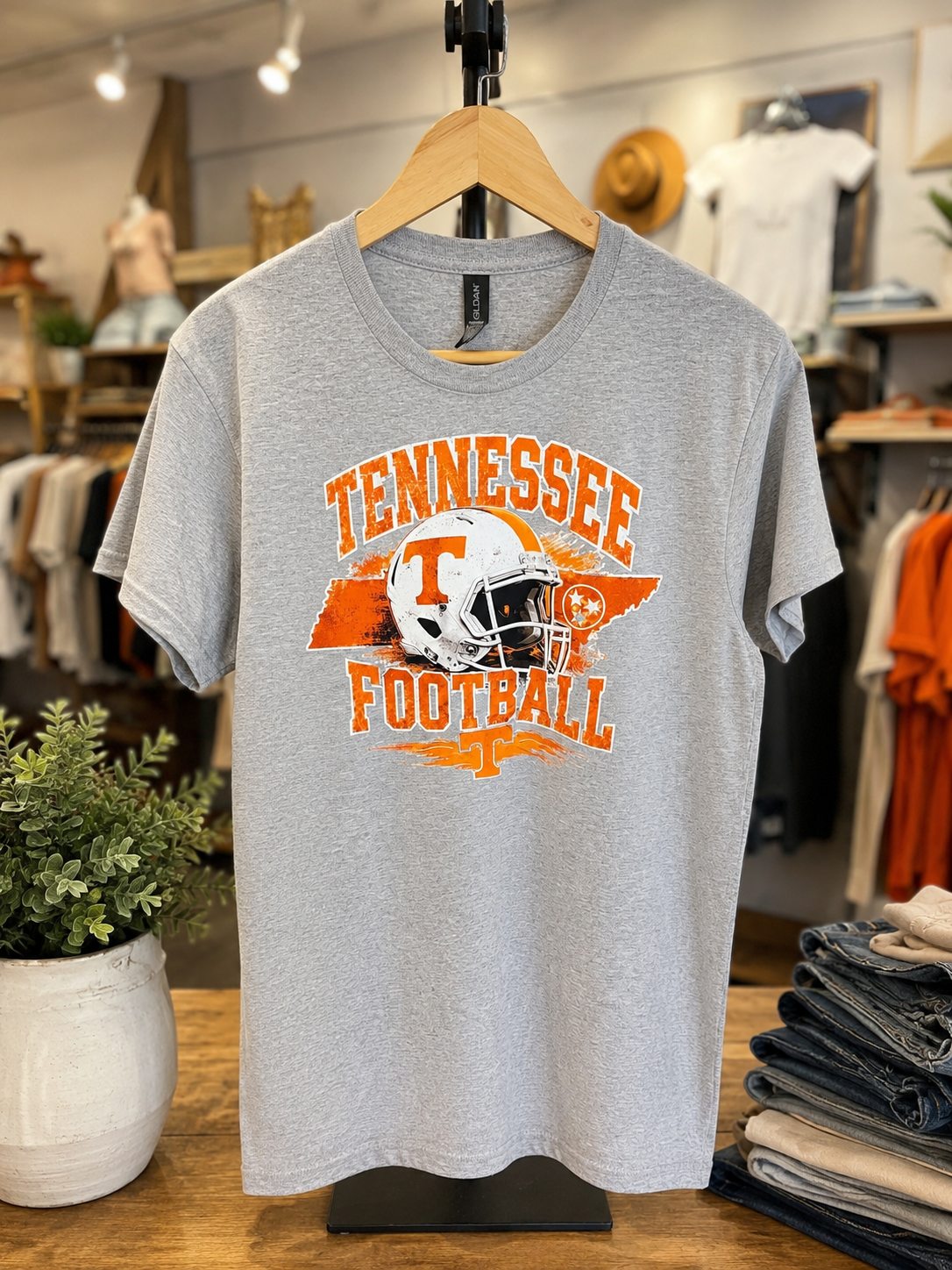 TN Football with Helmet T-shirt