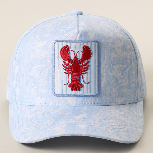 LOBSTER Patch Embroidered Camo Trucker Hat