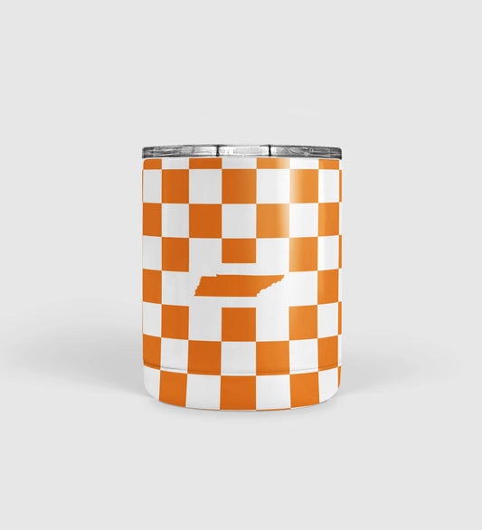 Checkerboard Tennessee Shape Tumbler