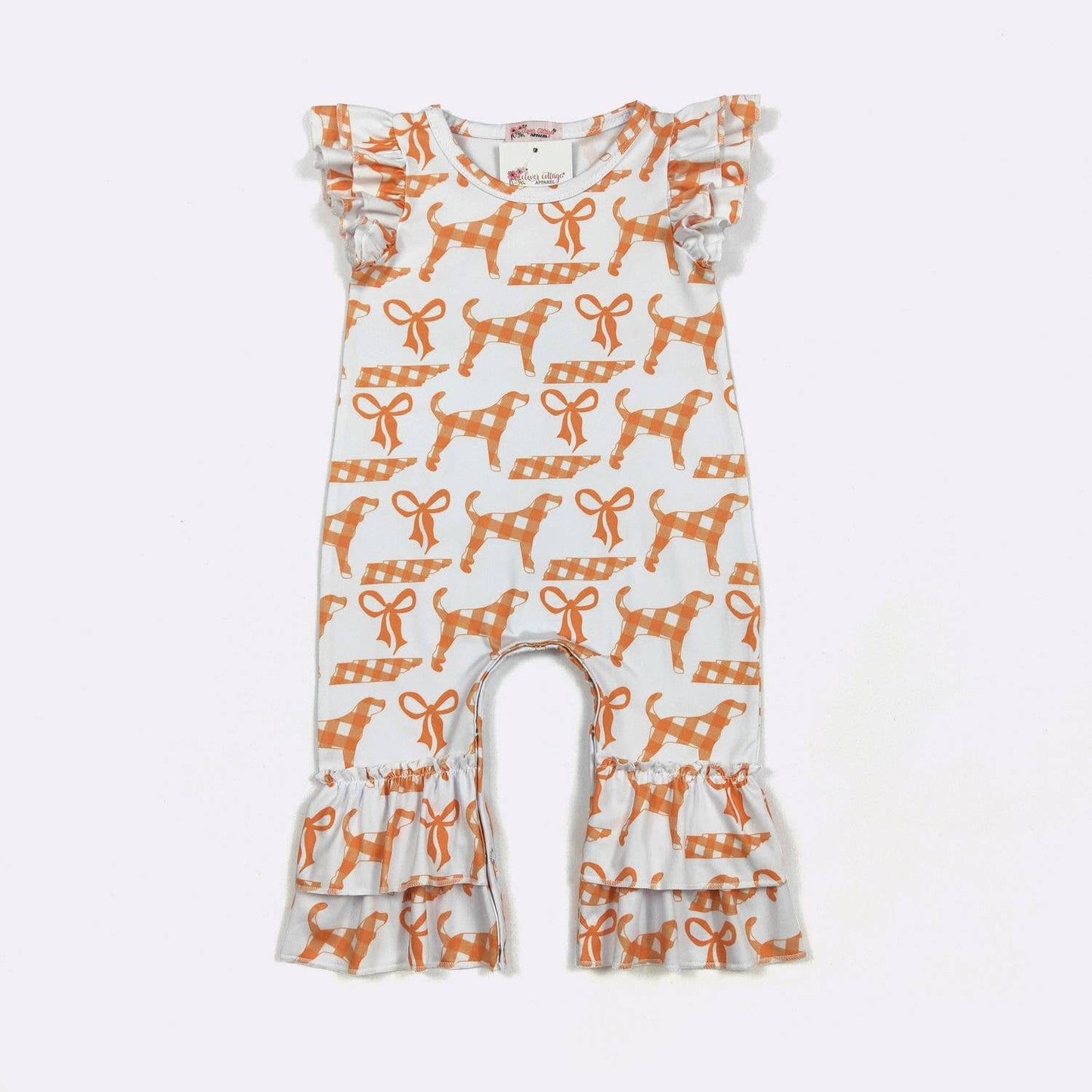 Checkered TN Girly Baby Romper