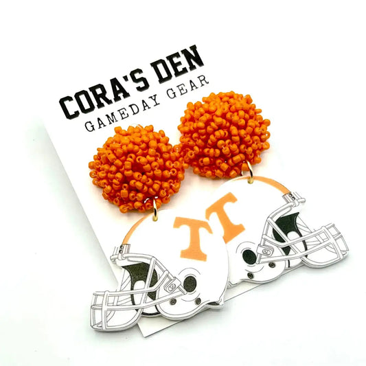 Tennessee Helmet Earrings
