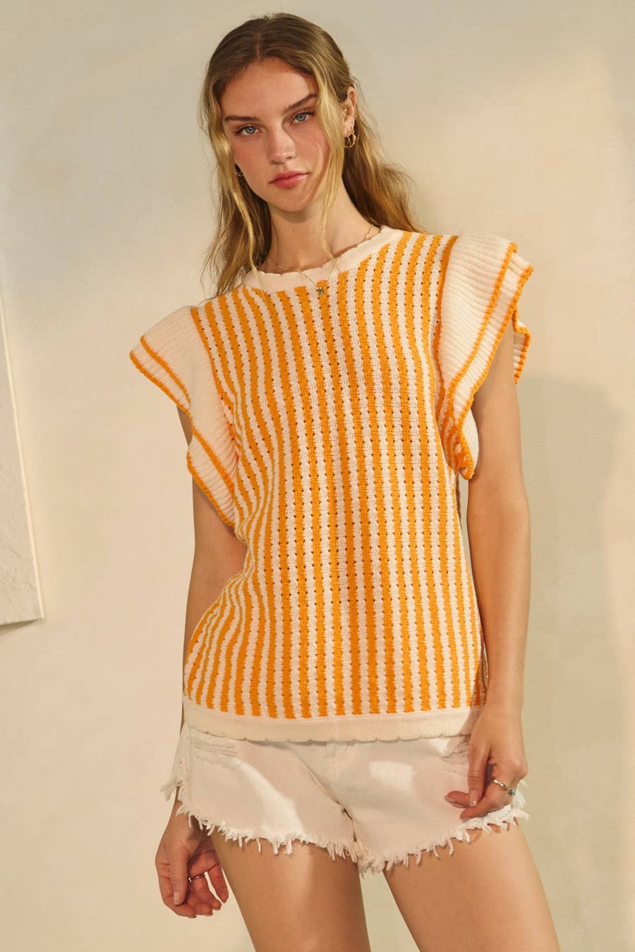 Plus Textured Sleeveless Knit Top