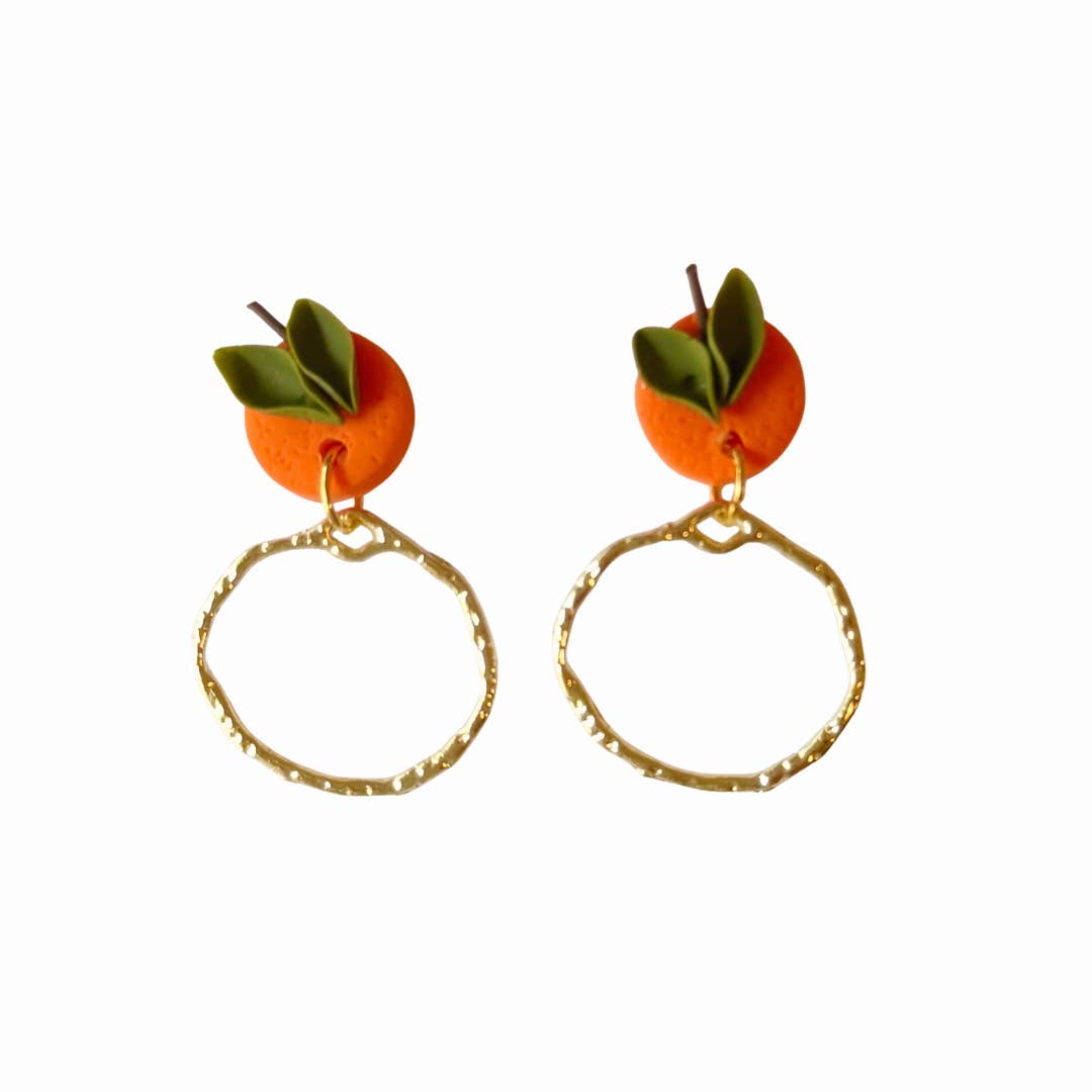 Orange | Fruit | Dangle Earrings