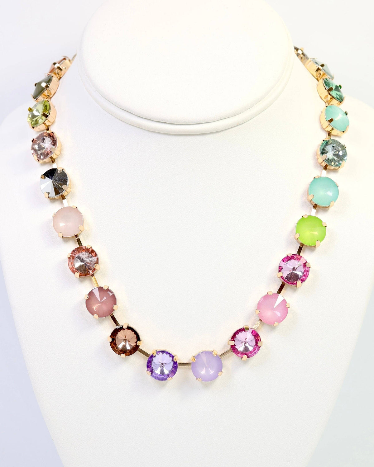 Shalimar Medium Rhinestone Necklace Light Multi