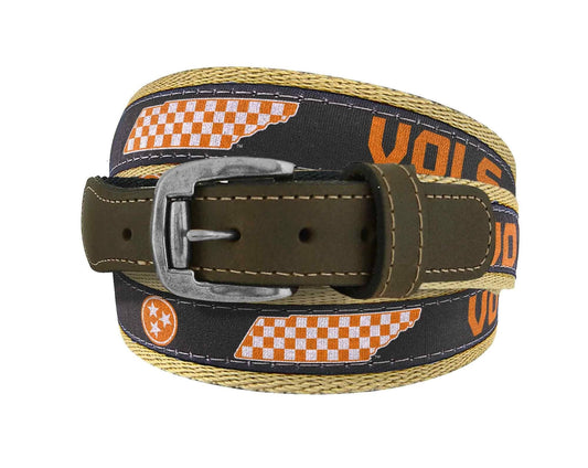 Tennessee Vols Stadium Collection Woven Ribbon Belt