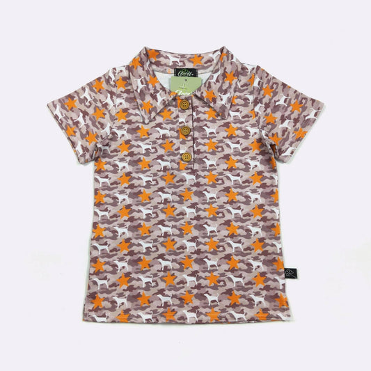 Smokey Camo Boy Collar Shirt