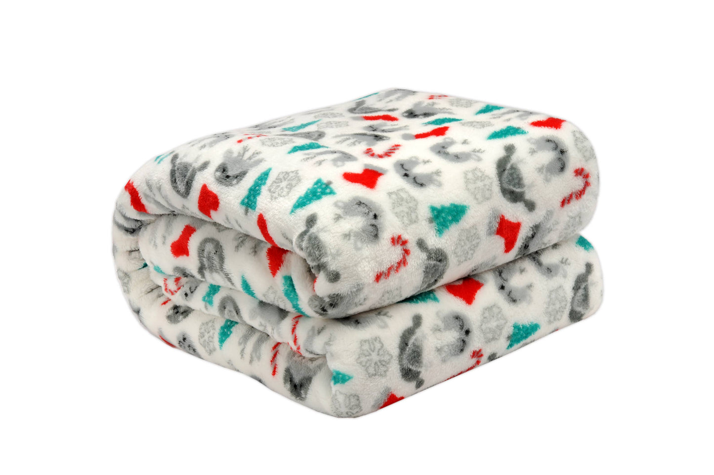 Christmas Flannel Fleece Plush Throw Blanket