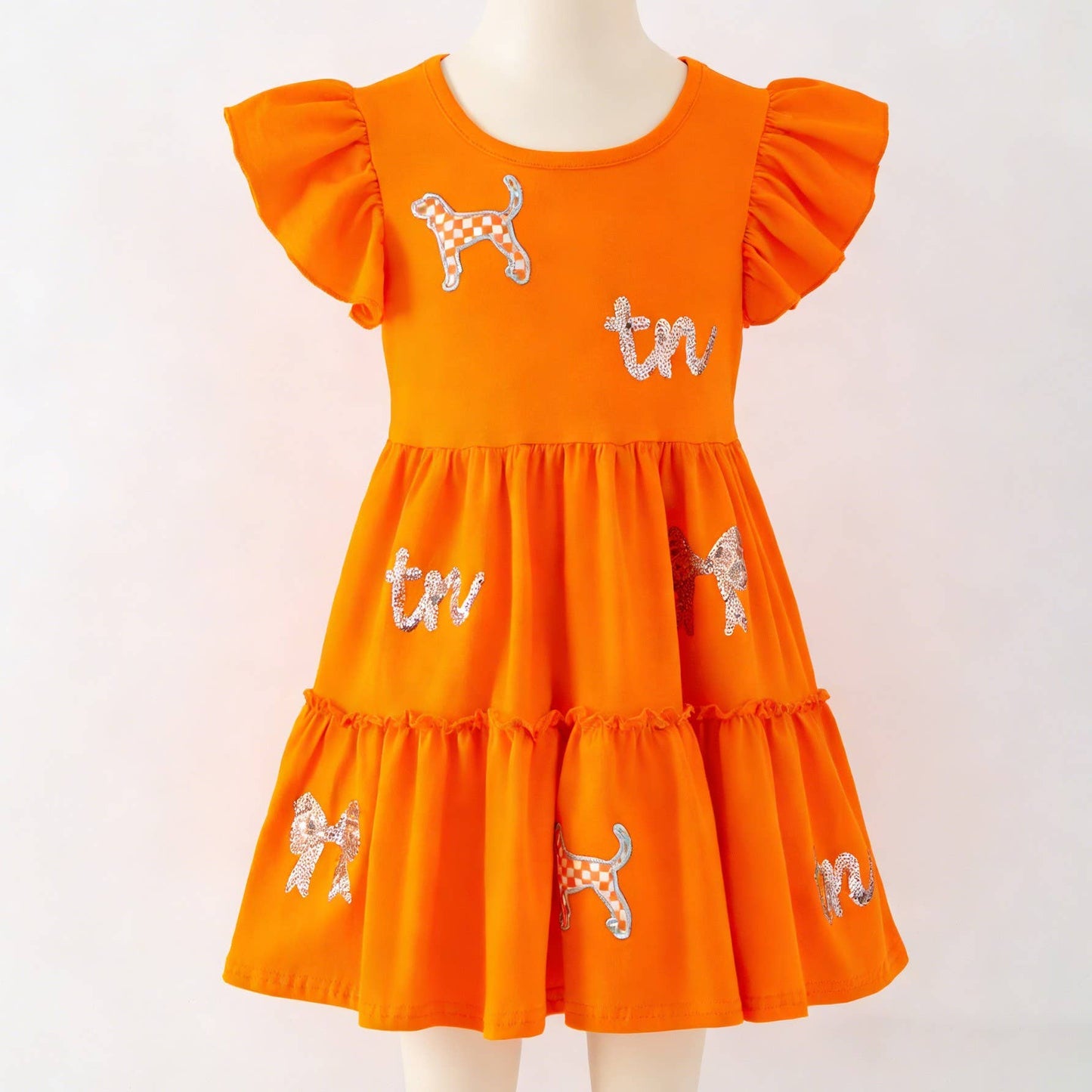 Tennessee Silver Sequin Girls Dress