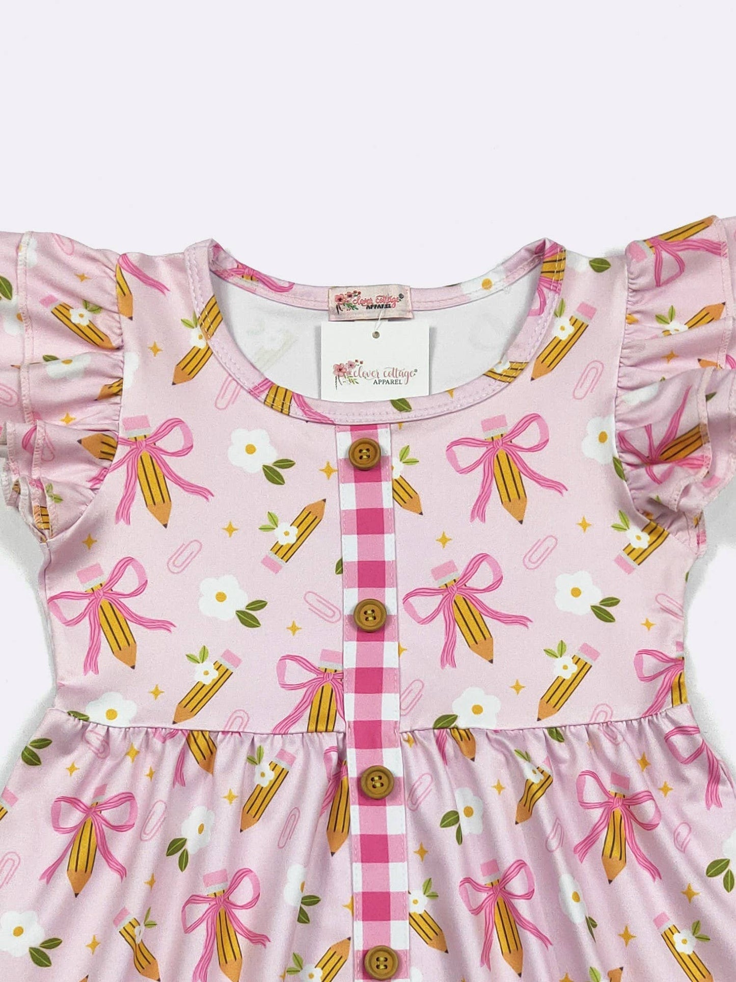 Pink Coquette Pencil Girls Dress
