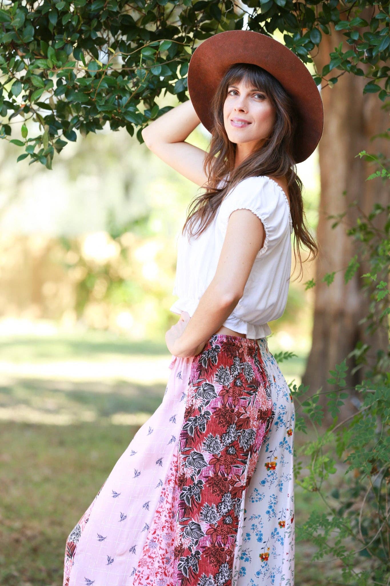 Petal Harmony Boho Palazzo
