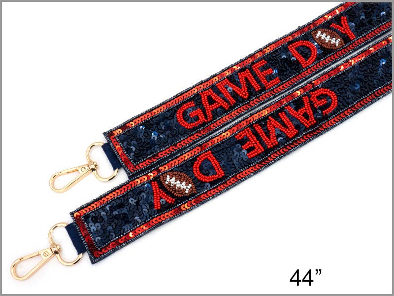 Navy/Red Gameday purse strap