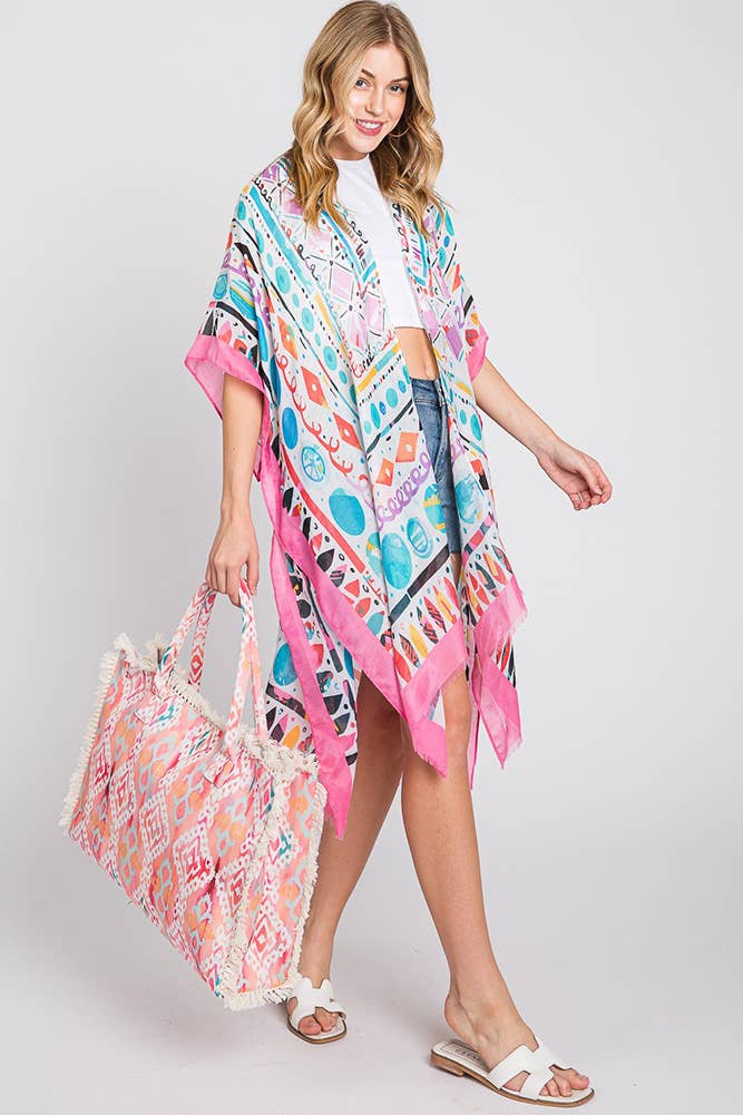 Boho Pattern Fringe Bag