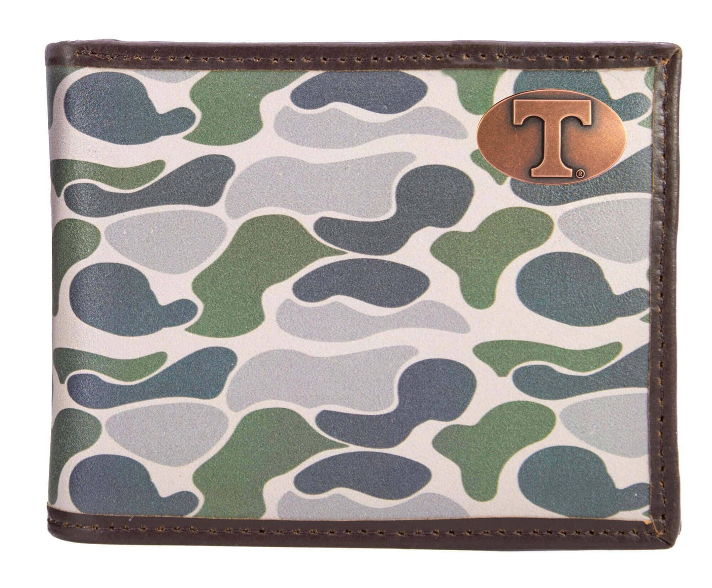 Tennessee Vols Men's Bifold Old School Camo Leather Wallet