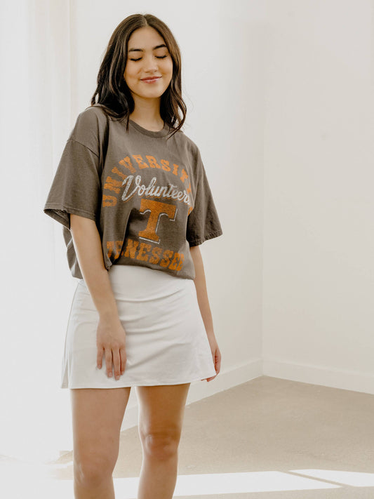 University of Tennessee Vols Draft Charcoal Thrifted Tee