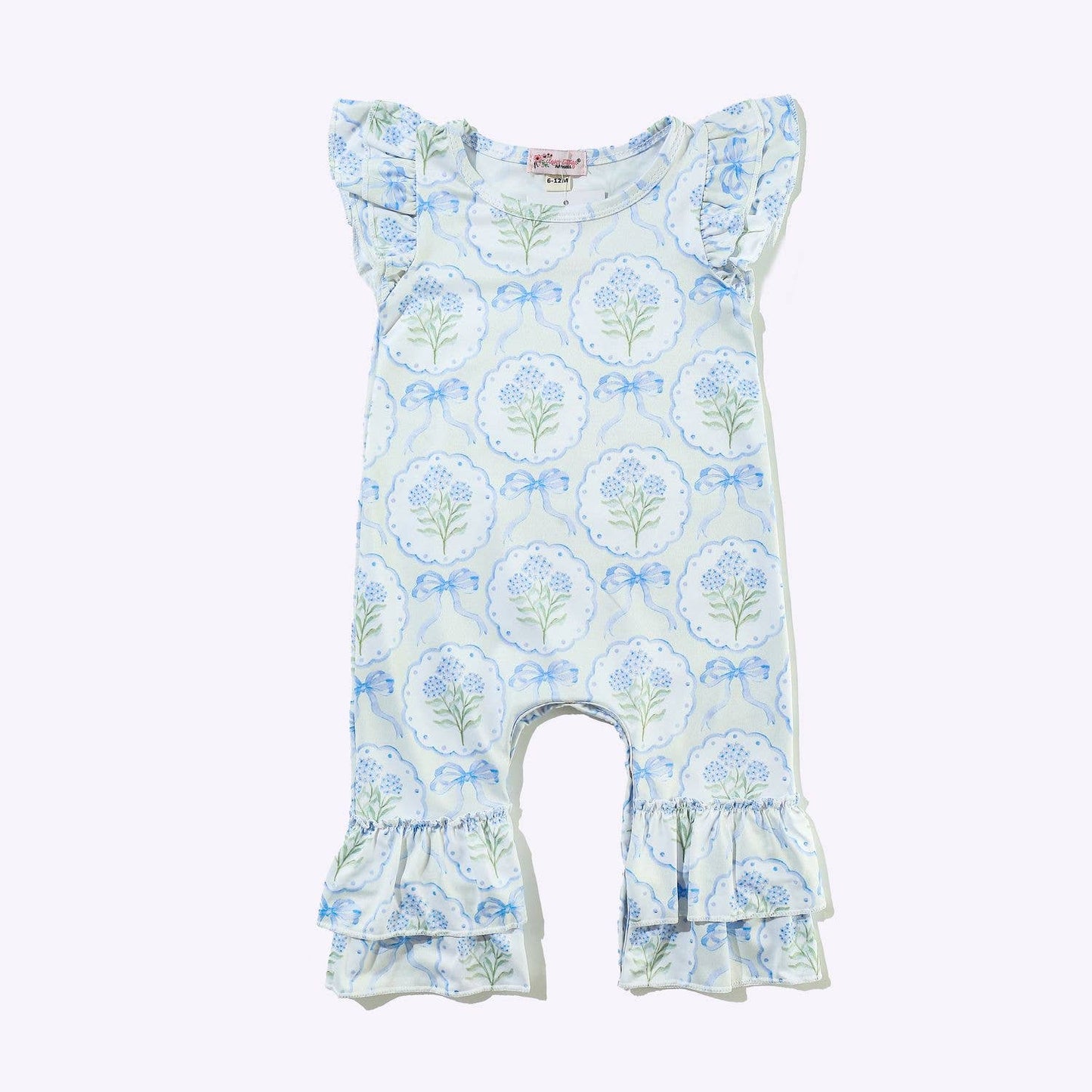 Hydrangea Baby Romper