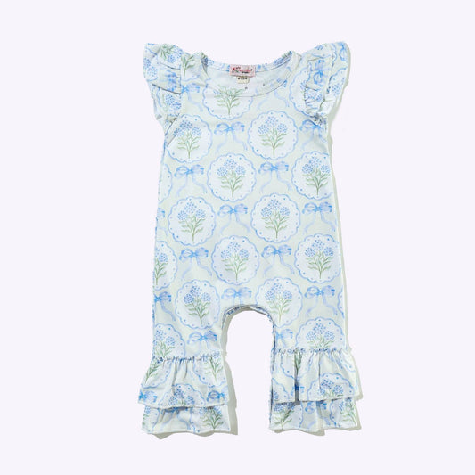Hydrangea Baby Romper