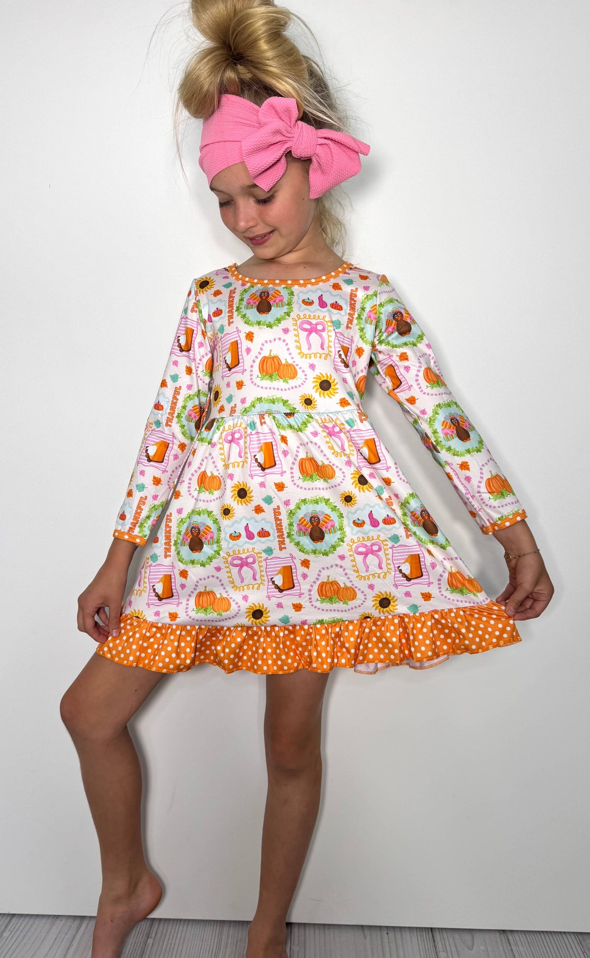 Thankful Turkey Girls Dress