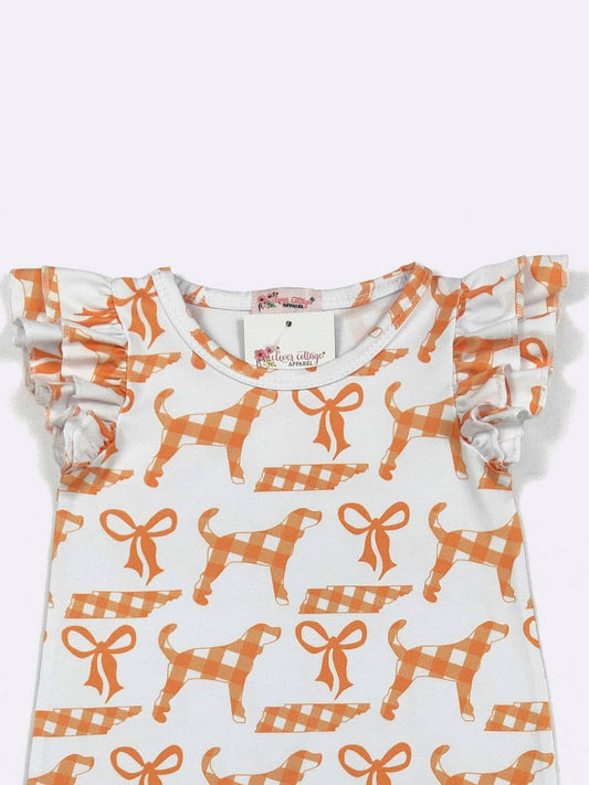 Checkered TN Girly Baby Romper