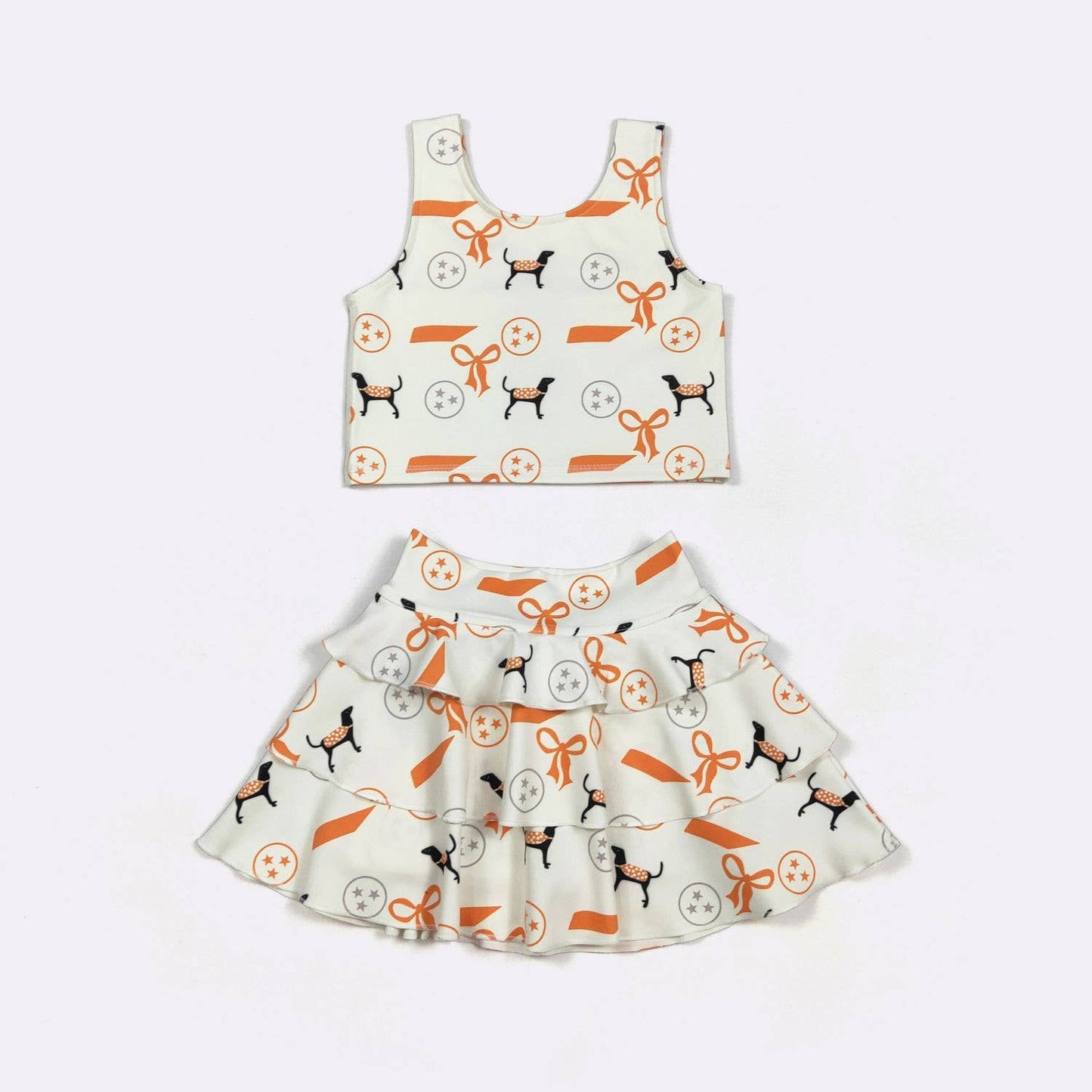 Tennessee Ruffle Girls Skort Set