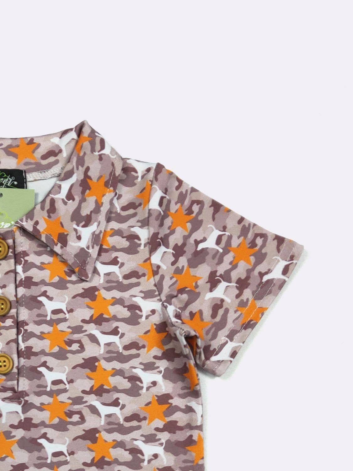 Smokey Camo Boy Collar Shirt