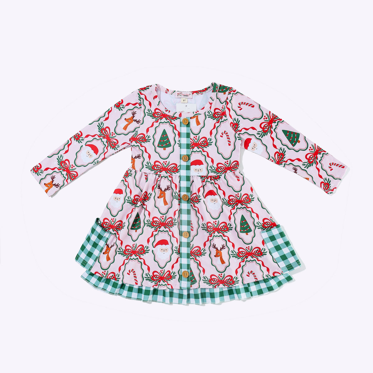 Boughs of Holly Girls Dress