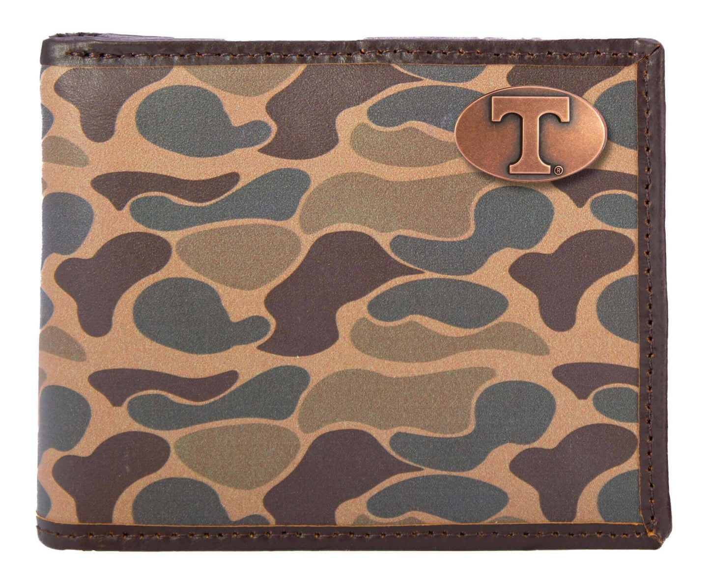 Tennessee Vols Men's Bifold Old School Camo Leather Wallet