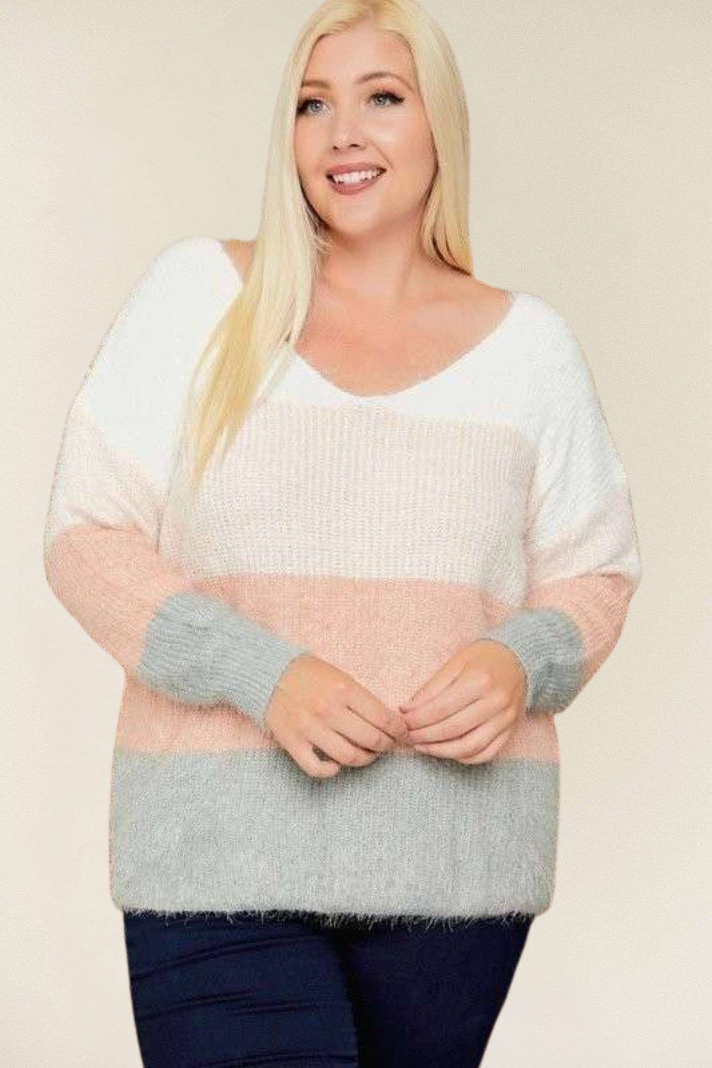 PLUS COLOR BLOCK TOP