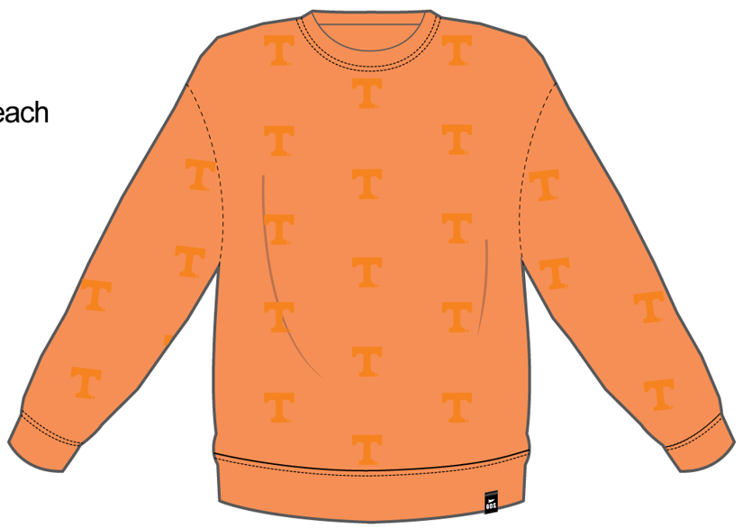 Tennessee Ritter Repeat Lantern Sleeve Crew