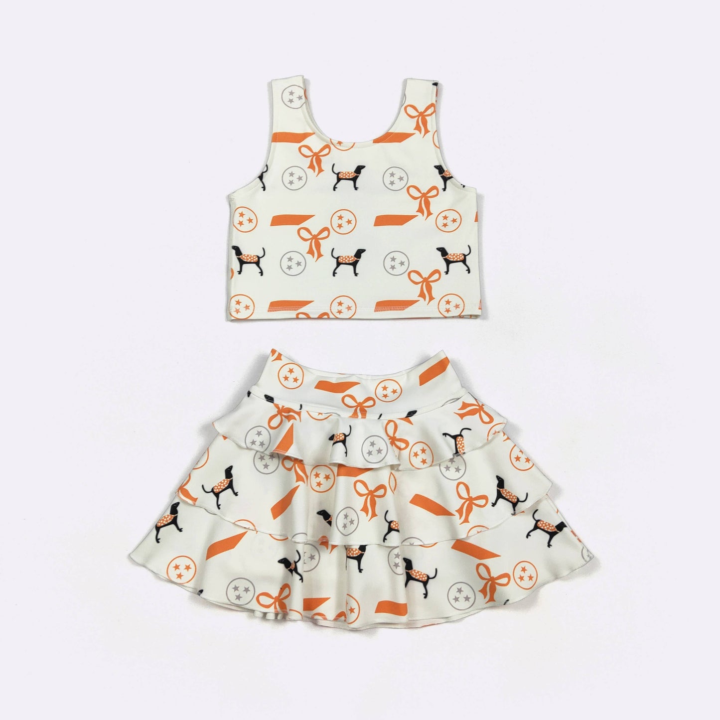 Tennessee Ruffle Girls Skort Set
