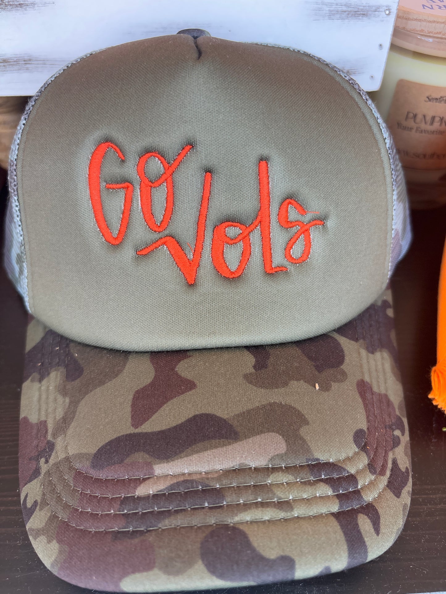 Go Vols Grey Camo Hat