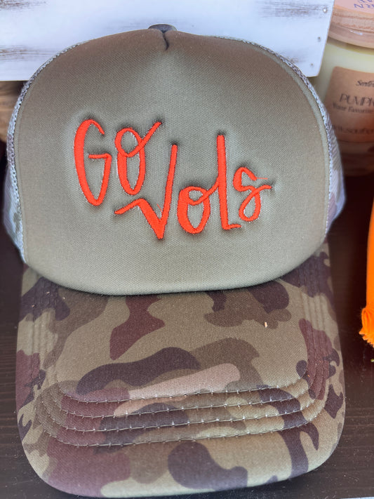 Go Vols Grey Camo Hat