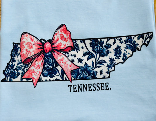 Tennessee State with Pink Bow Tee