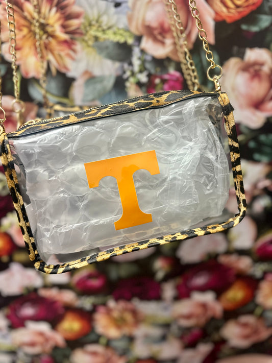 Leopard Crossbody Power T Gameday Bag