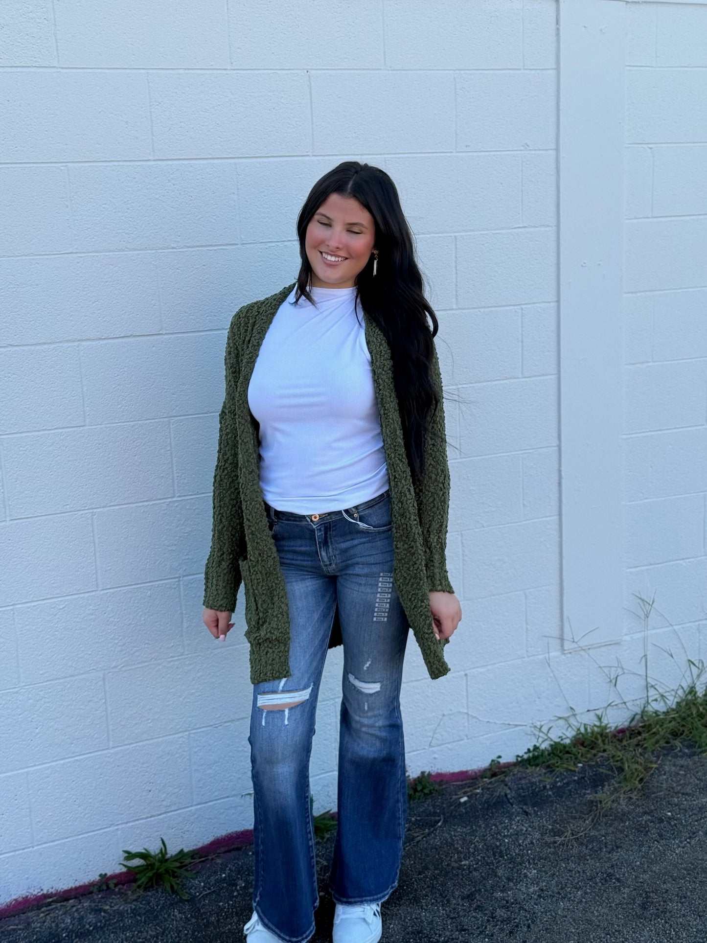 Soft Popcorn Knit Cardigan