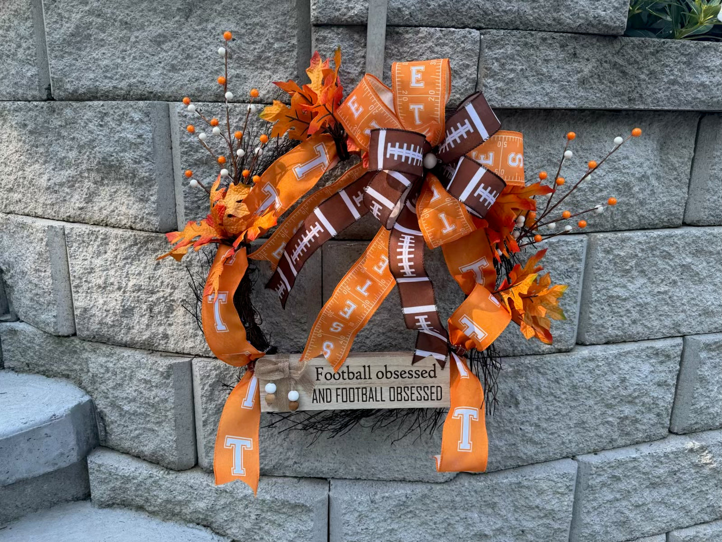 UT Football Obsessed Wreath