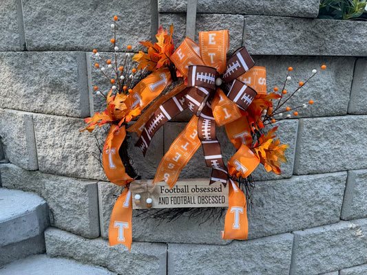 UT Football Obsessed Wreath