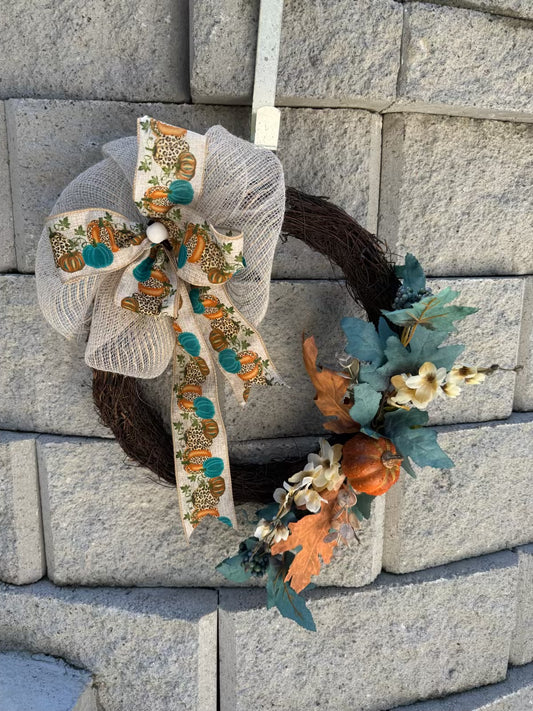 Blue Autumn Wreath