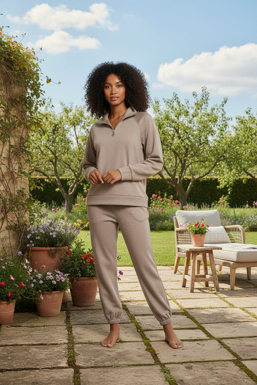 SCUBA HALF ZIP SWEATSHIRTS & JOGGERS SET
