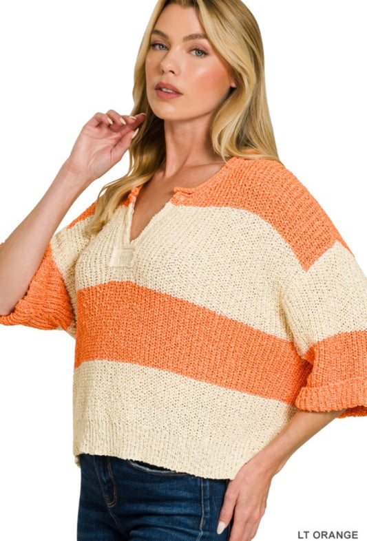 Split Neck Sweater