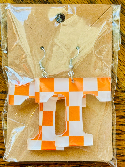 Large Checkerboard TN Earrings