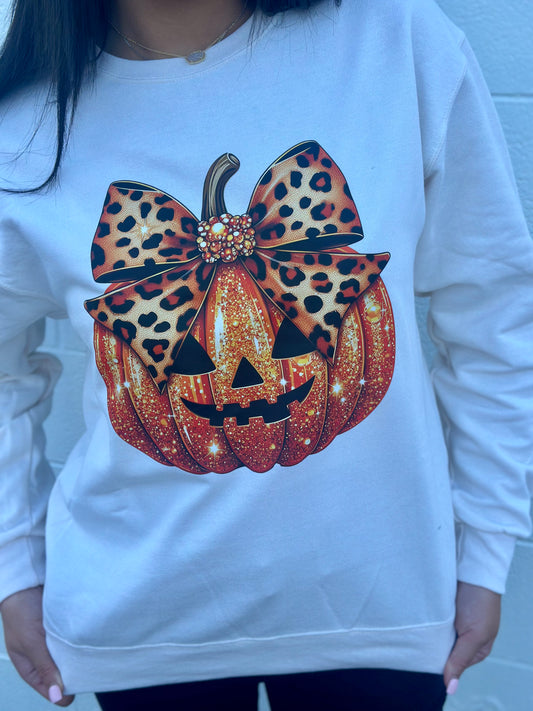 Boujee Pumpkin Sweatshirt - Ivory
